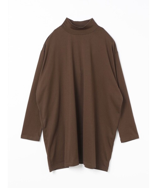 tシャツ mizuiro ind モックネックチュニックT レディース