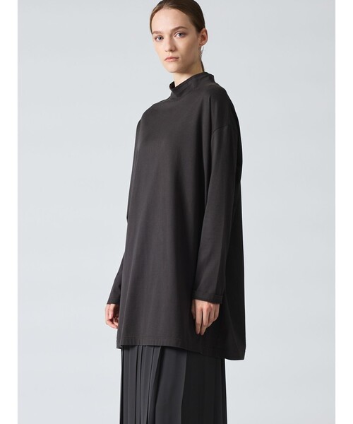 tシャツ mizuiro ind モックネックチュニックT レディース mizuiroind tシャツ mizuiro ind モックネックチュニックT