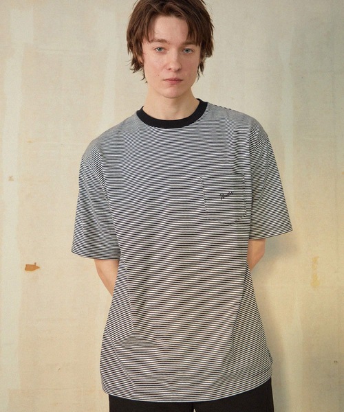 NUMBER (N)INE（ナンバーナイン） tシャツ NARROW STRIPED Number(9