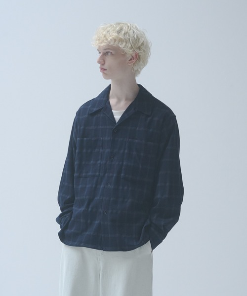 【み様】20%OFF適用　オンブレシャツ DOOPZ（ドープス） シャツ OMBRE CHECK OPEN COLLAR SHIRT - オンブレ