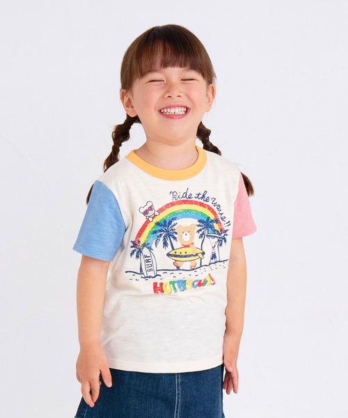 HOT BISCUITS アロハシャツ tシャツ サーフ柄 スラブ天竺 半袖Tシャツ