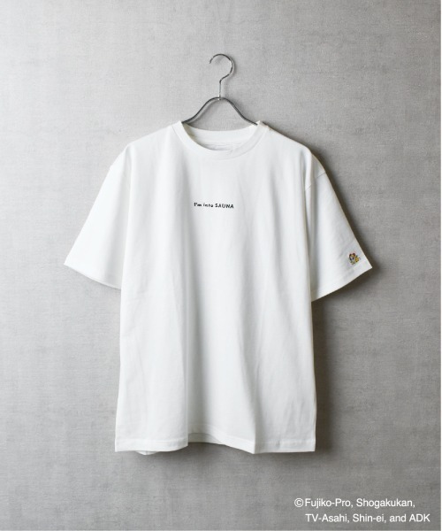 tシャツ 「TETERA×ドラえもん」SAUNA GIZA T / ドラえもん刺繍 エジプト綿 ショートスリーブ Tシャツ tete22-004 レデ