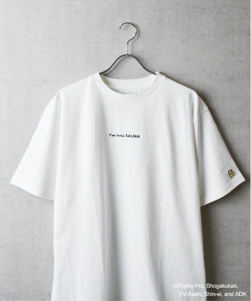 tシャツ 「TETERA×ドラえもん」SAUNA GIZA T / ドラえもん刺繍 エジプト綿 ショートスリーブ Tシャツ tete22-004 レデ TETERA tシャツ 「TETERA×ドラえもん」SAUNA GIZA T