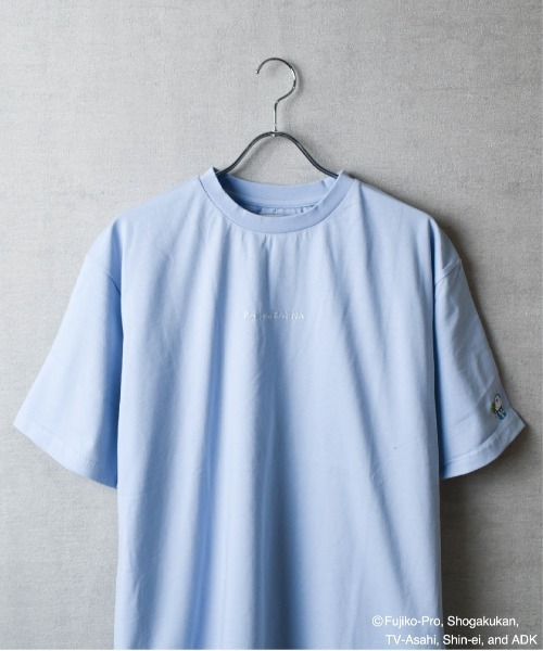 tシャツ 「TETERA×ドラえもん」SAUNA GIZA T / ドラえもん刺繍 エジプト綿 ショートスリーブ Tシャツ tete22-004 レデ TETERA tシャツ 「TETERA×ドラえもん」SAUNA GIZA T