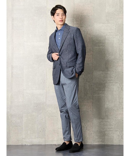 Perfect Suit FActory ポロシャツ 鹿の子ドット柄 ポロシャツ