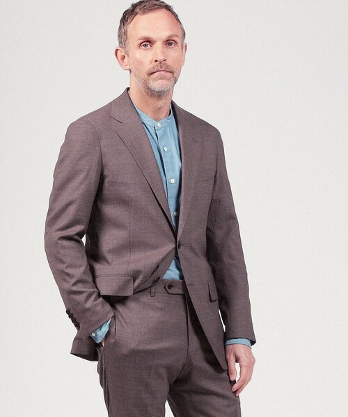 DENIM×TOMORROWLANDラムレザーテーラードジャケット（サイズ44） DENIM