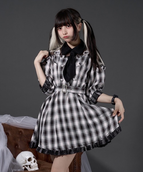 Pal elfy ワンピース ネクタイチェックワンピ : ZOZOTOWN Yahoo!店