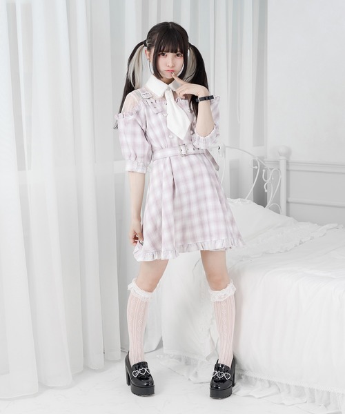 Pal elfy ワンピース ネクタイチェックワンピ : ZOZOTOWN Yahoo!店