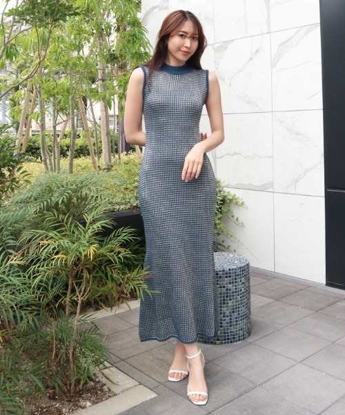 【NEW】アンビエント（AMBIENT）/オープンワークマーメイドニットワンピース AMBIENT（アンビエント） ワンピース オープンワークマーメイドニット