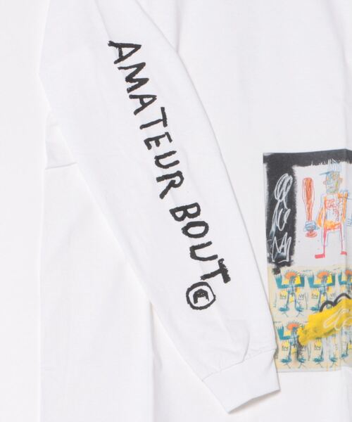 tシャツ VINCENT50 Basquiat Front Print Long Tee / バンソンサンカント バスキア フロントプリントロングティ セール】VINCENT50 Basquiat Front Print Long Tee / バンソン