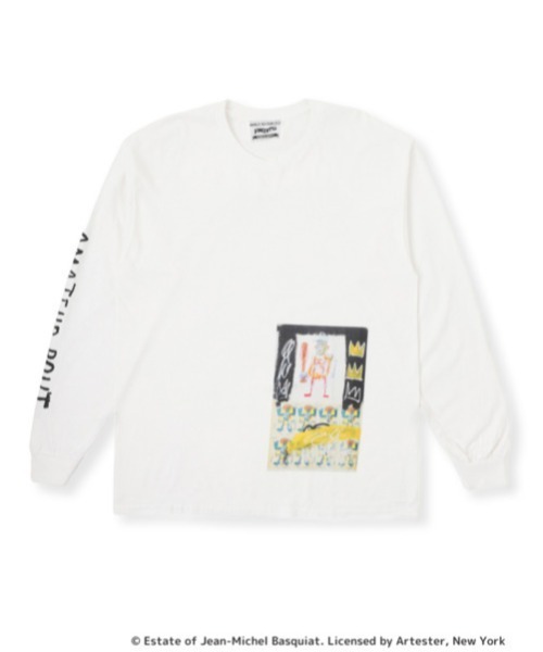 Port tシャツ VINCENT50 Basquiat Front Print Long Tee
