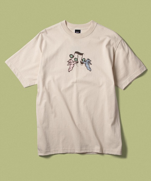 【HUF】メンズTシャツ HUF tシャツ SONG TEE / ハフ 半袖プリント Tシャツ メンズ