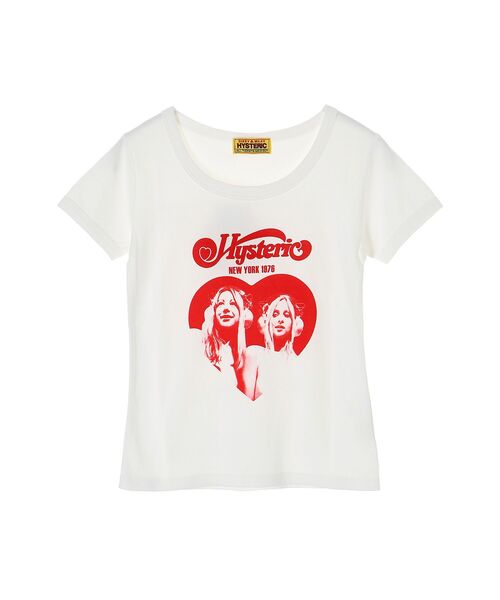 HYSTERIC GLAMOUR tシャツ HEART チビTシャツ レディース