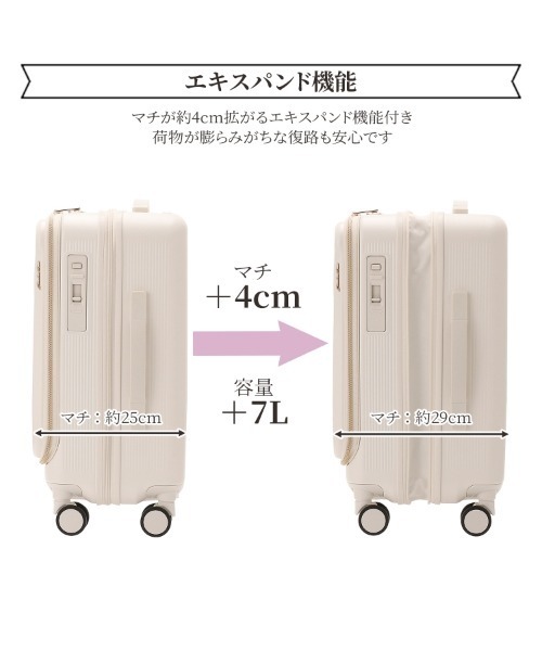 Jewelna Rose スーツケース エルダートローリー 機内持ち込み