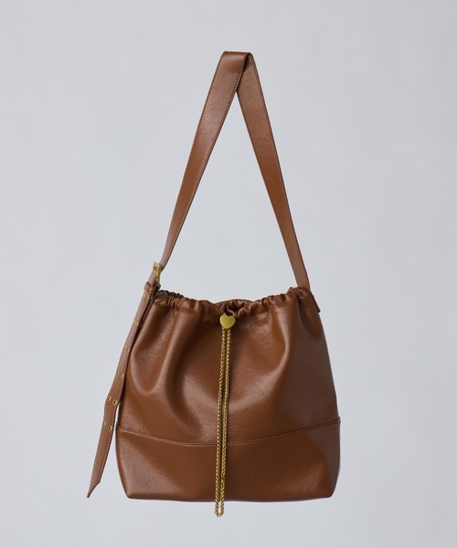 ショルダーバッグ バッグ heart charm shoulder bag / ハート金具 