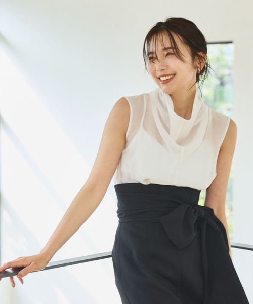 「FRAY I.D」 ノースリーブブラウス 0 ベージュ レディース FRAY I.D 「FRAY I.D」 ノースリーブブラウス FREE ベージュ
