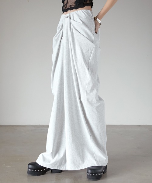 パンツ prankproject Drape Front Jersey Pants PRANK PROJECT（プランクプロジェクト） ワイドパンツ パンツ ドレープ