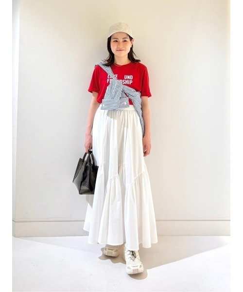 allureville（アルアバイル） スカート バイヤス切替ギャザースカート