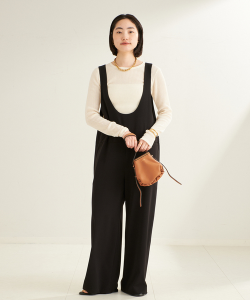サロペット・オーバーオール・オールインワン aere U-neck one-piece plage サロペット オーバーオール U-Neck レディース : ZOZOTOWN