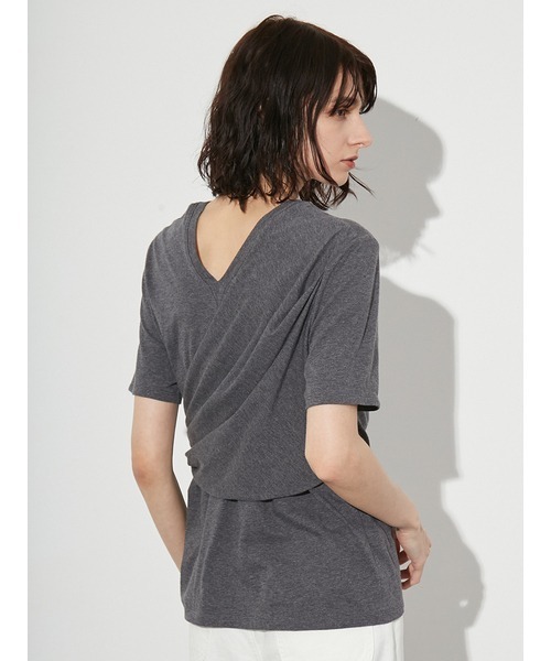 tシャツ サイドラップ2WAYトップス レディース styling/ tシャツ サイドラップ2WAYトップス レディース