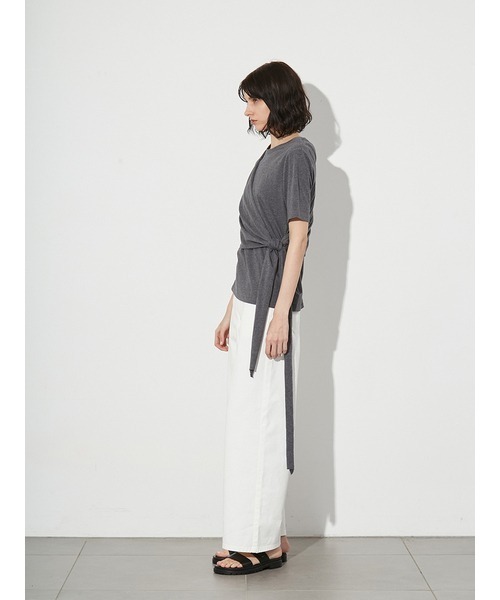 tシャツ サイドラップ2WAYトップス レディース styling/ tシャツ サイドラップ2WAYトップス レディース