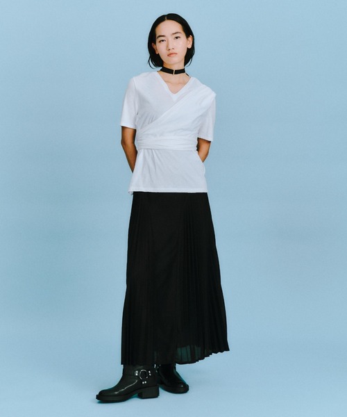 tシャツ サイドラップ2WAYトップス レディース styling/ tシャツ サイドラップ2WAYトップス レディース