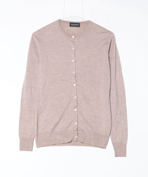 JOHN SMEDLEY（ジョンスメドレー） ニットカーディガン M ブラウン