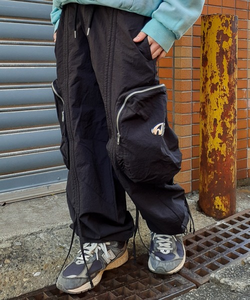 A'gem（エージェム） ワイドパンツ カーゴパンツ A'GEM/9 × .kom 「A