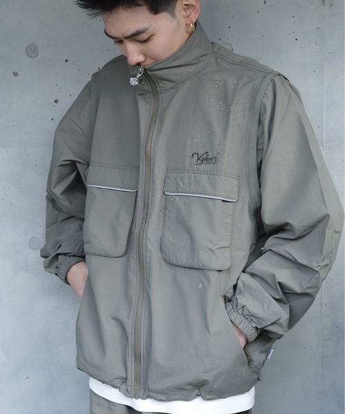 KEBOZナイロンジャケット KEBOZ ナイロンジャケット SUPPLEX CONVERTIBLE JACKET 25SS