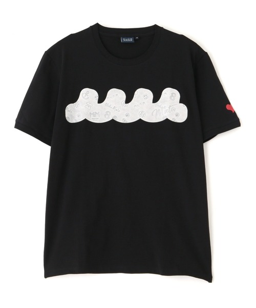【muta MARINE】ムータ マリン MELT WAVE Tシャツ muta MARINE tシャツ MARINE/ムータ マリン/別注フロッキーWAVE