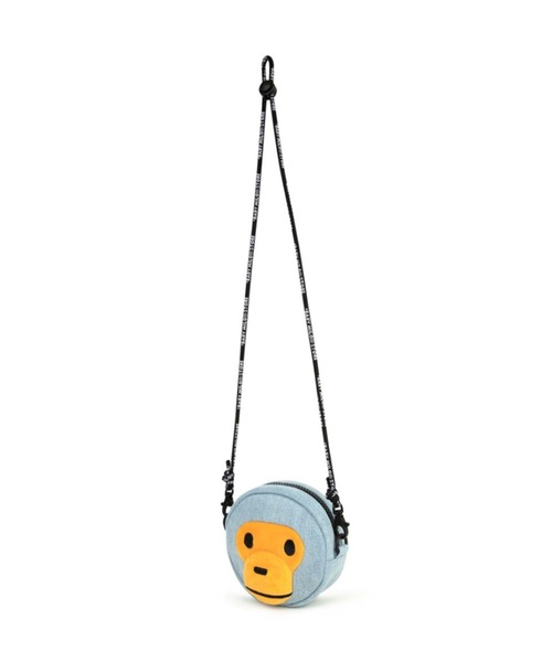 BABY MILO STORE ショルダーバッグ FACE DENIM CROSS BAG メンズ