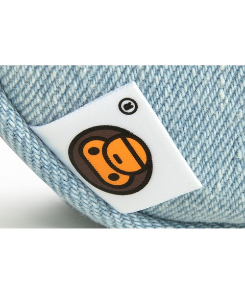 デニムバッグ【A BATHING APE】BABY MILO FACE DENIM CROSS BAG BABY MILO FACE DENIM CROSS BAG | bape.com