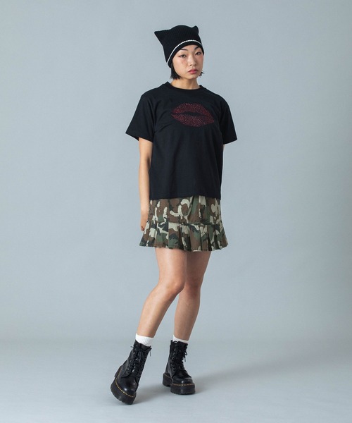X-GIRL スカート X-girl スカート WAIST RIB PLEATED MINI SKIRT : ZOZOTOWN