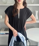ワンピース 半袖 「全骨格細見え」前後2WAY...の詳細画像4
