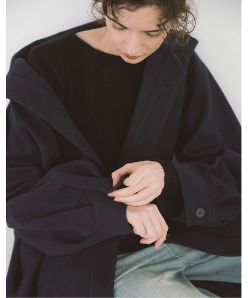 「duei」 コート FREE ネイビー レディース_画像2