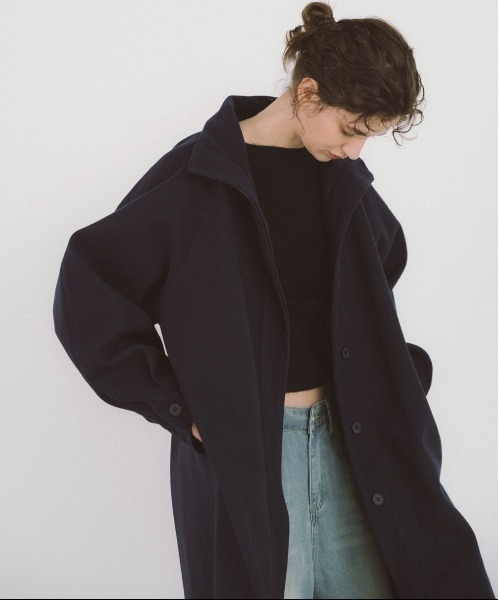 「duei」 コート FREE ネイビー レディース_画像7