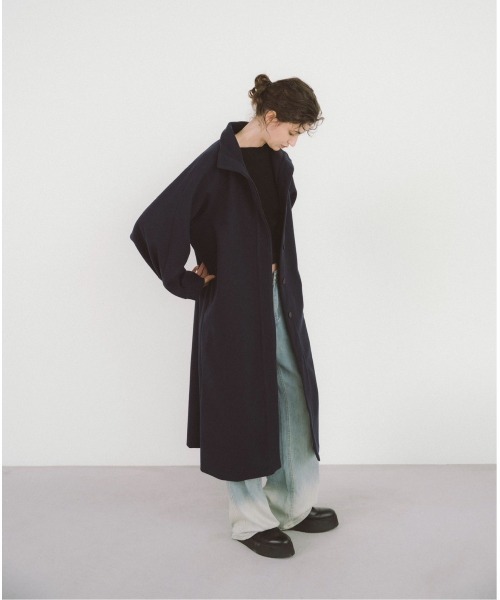 「duei」 コート FREE ネイビー レディース_画像8