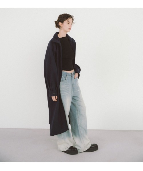 「duei」 コート FREE ネイビー レディース_画像9