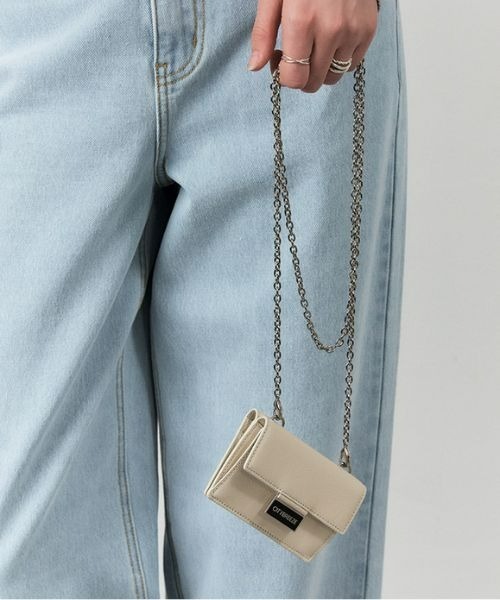 CITYBREEZE 財布 BREEZE MINI CHAIN LEATHER CROSS BAG