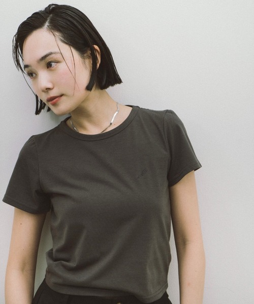 HANNE tシャツ 「Mikako collaboration」ミニハートエンブロイダリー