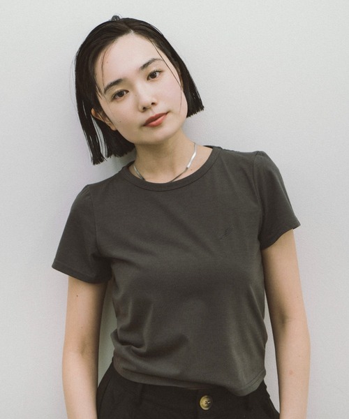 HANNE tシャツ 「Mikako collaboration」ミニハートエンブロイ