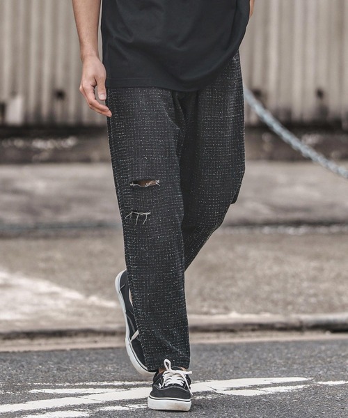 ピースマイナスワン PMO デニムショートパンツ ブルー L AZUL BY MOUSSY | AZUL DENIM ショートパンツ (ショートパンツ ) |SHEL