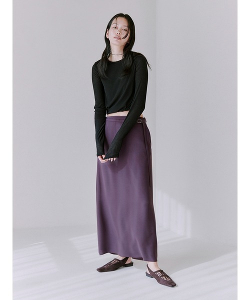 MIESROHE ツイスト長袖トップス ツイスト長袖トップス（カットソー/Tシャツ）｜MIESROHE
