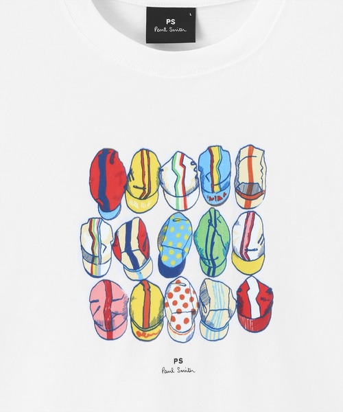 【VIP価格】PS PAUL SMITH プリントコットンTシャツ PS PAUL SMITH | Tシャツ ホワイト メンズ | YOOX