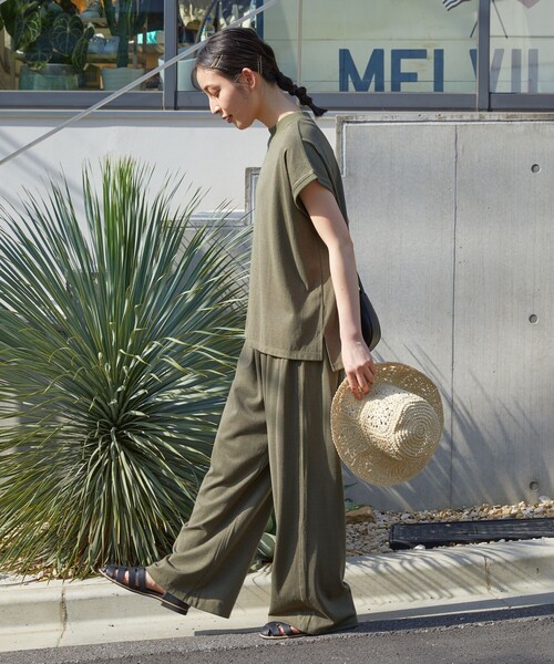 【値下】FREAK'S STORE セットアップ オリーブ Mサイズ 美品未使用 FREAK'S STORE 「FREAK'S STORE」 セットアップ MEDIUM オリーブ