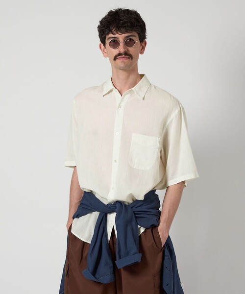 STEVEN ALAN シャツ 「Steven Alan」 CC ピケ ストライプ