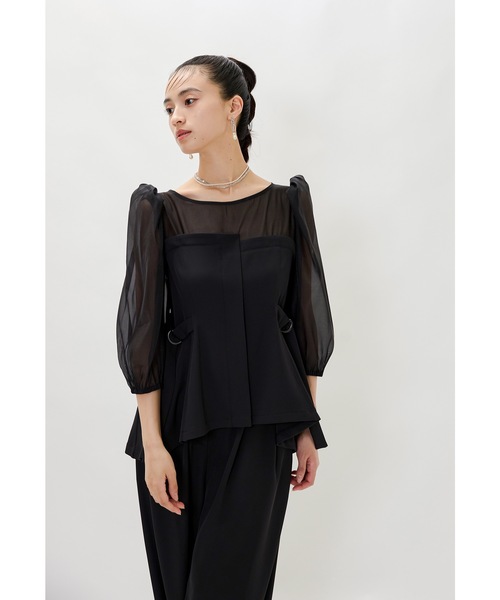 値下げ！niana 超美品！パンツドレス niana（ニアナ） パンツドレス カシュクールデザインパンツドレス