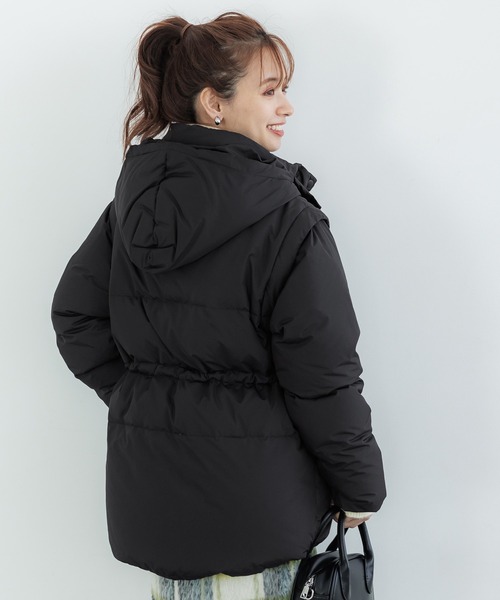 coco♡　ダウン　ブラック coca（コカ） 「coca（coca）」 ダウンジャケット M ブラック