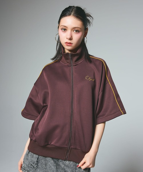 大人気 X-girl PENCIL SCRIPT LOGO 2WAY TRACK JACKET 着回し◎ PENCIL SCRIPT LOGO 2WAY TRACK JACKET（ジャージ）｜X-girl