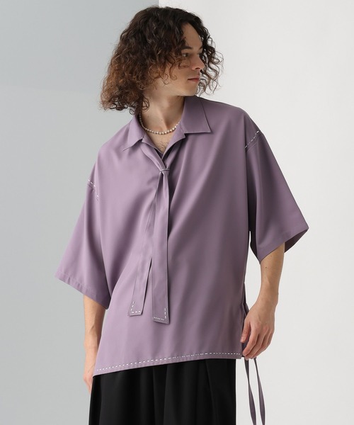 HARE（ハレ） シャツ 「一部カラーSET UP対応」メタルパーツボウタイ